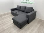 Tummanharmaa Divaanisohva 198x145