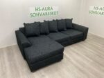 Musta Divaanisohva 260x155