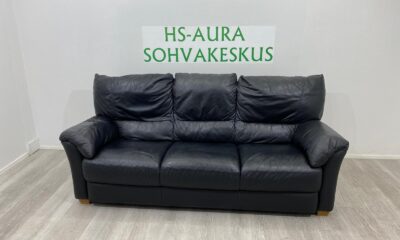 3 Istuttava Nahkasohva