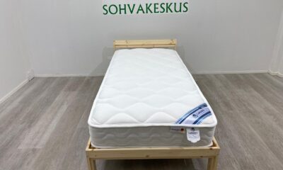 UUSI Sänkypaketti LUNESSA Hybridipatja  + Sänygnrunko 200 x 90