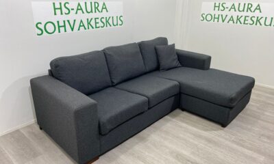 Tummanharmaa Divaanisohva