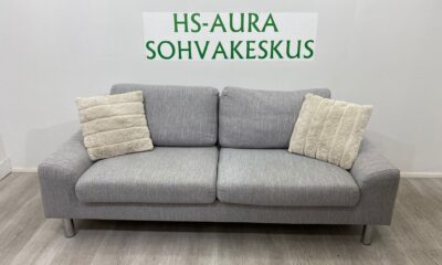 Vaaleanharmaa 3 Istuttava Sohva