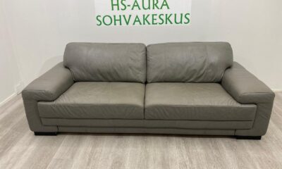 POHJANMAAN 3 Istuttava Aitonahkasohva