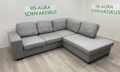 Harmaa Kulmasohva 237 x 200