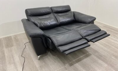 Musta Sähkömekanismi Nahkasohva