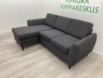 Tummanharmaa Divaanisohva