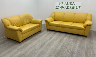 POHJANMAAN Nahka Sohvaryhmä 3 + 2