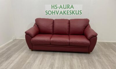 POHJANMAAN 3 Istuttava  Nahkasohva