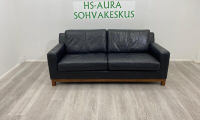 3 Istuttava Nahkasohva