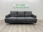 Tummanharmaa 3 Istuttava Sohva