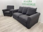 IKEA GRÖNLID Sohva + Nojatuoli