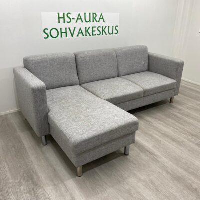 Vaaleanharmaa Divaanisohva 227 x 135