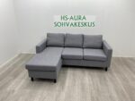 Harmaa Divaanisohva 190 x 150