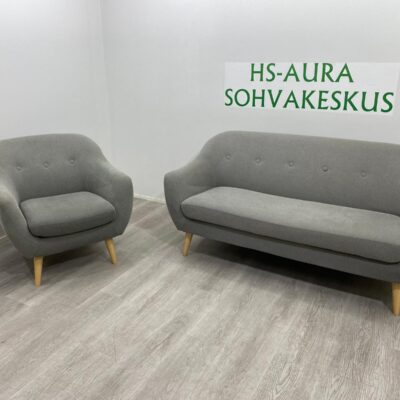 Harmaa Sohvaryhmä 3 + 1