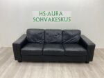 Musta 3 Istuttava Nahkasohva