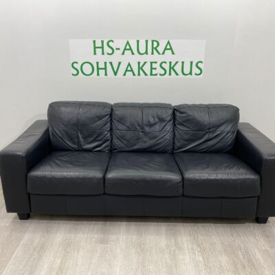 Musta 3 Istuttava Nahkasohva