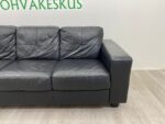 Musta 3 Istuttava Nahkasohva - Image 9