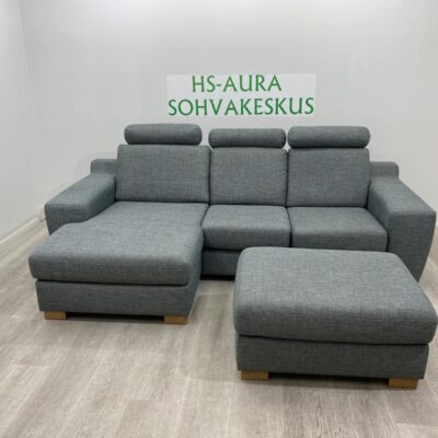 Laadukas Kulmasohva + Rahi + Niskatuki