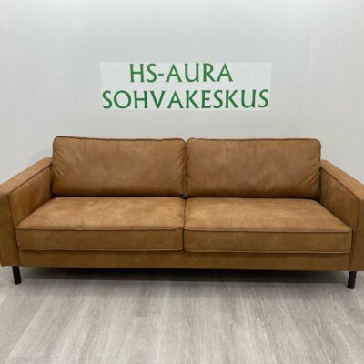 3 Istuttava Nahkasohva