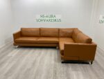 FINSOFFAT Täysnahkainen Kulmasohva