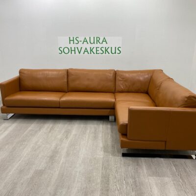 FINSOFFAT Täysnahkainen Kulmasohva