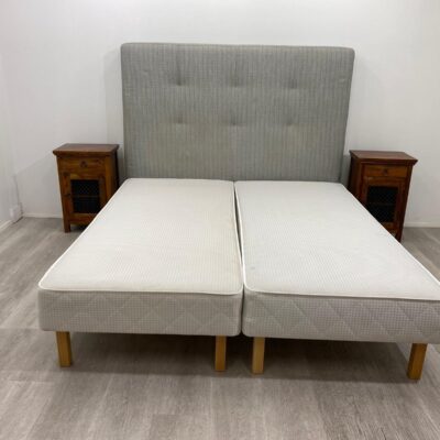 Runkopatjasänky + Pääty 200 x 180 + 2  yöpöytää